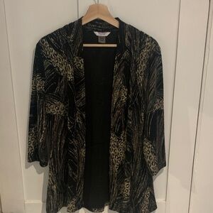 TanJay Black and Gold Women's Top